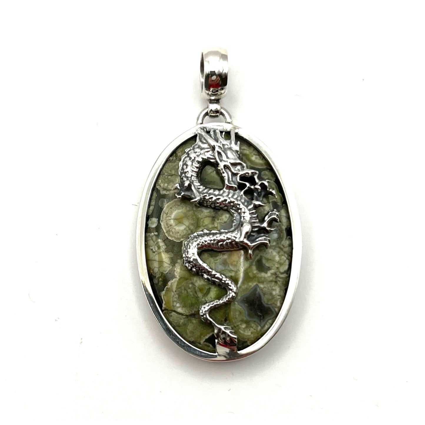 Rhyolite Dragon Pendant