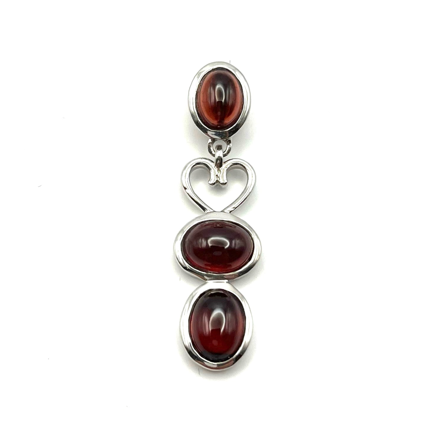 Garnet (3 gemstone) Pendant