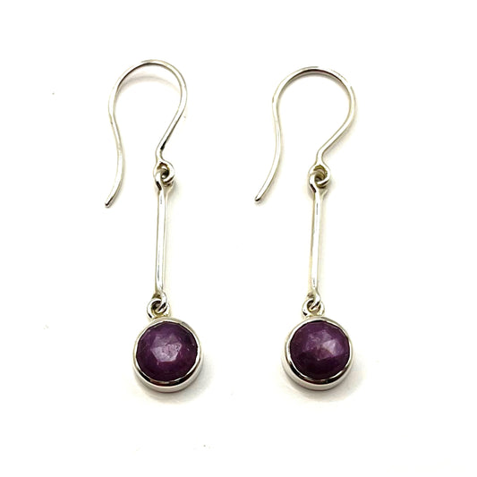 Pink Sapphire Earrings